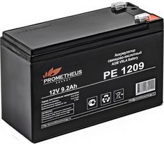 Батарея для ИБП PROMETHEUS ENERGY РЕ1209 PE 1209 12V, 9.2Ah, зажим 6,35 мм