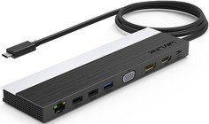 Док-станция WAVLINK WL-UMD03 USB-C 4K Universal/85W PD/2*USB3.0/2*USB2.0/USB C/DP 4K 30HZ/HDMI 4K 30HZ/VGA/Gigabit LAN/Audio In/Out/SD/Micro SD CardRe