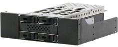 Корзина Procase N2-104-M2-BK 4*M.2 NVMe Gen3 SSD (length 2242/2260/2280), PCIe x4 NVMe and PCIe-AHCI M.2 SSD (черный) hotswap mobie rack module 5.25"
