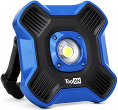 Фонарь аккумуляторный TopOn TOP-MX1B LED, 10Вт, 1100лм, 3.7В, 6.6Ач, 24.4Втч, синий