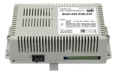 Блок VIZIT БУД-430M управления и питания домофона серии 300 и 400, напряжение питания 190-240VAC, емкость до 400 абонентов
