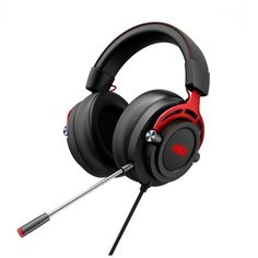 Гарнитура AOC GH300 RGB, Stereo, 7.1 Surround, USB кабель 2.0 м, чёрный-красный