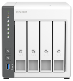 Сетевой накопитель QNAP TS-433-4G RAID, 4 отсека 3,5"/2,5". ARM  Cortex-A55  2.0 ГГц, 4GB