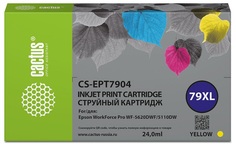 Картридж Cactus CS-EPT7904 79XL желтый для Epson WorkForce WF-4630 Pro/WF-4640 Pro/WF-5110