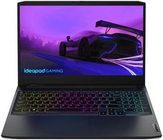 Ноутбук Lenovo IdeaPad Gaming 3 15ACH6 82K201R1RK Ryzen 7 5800H/8GB/512GB SSD/noDVD/GeForce RTX3050Ti 4GB/15.6" FHD/Cam/BT/WiFi/noOS/black