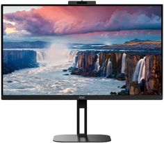 Монитор 27" AOC Q27V5CW IPS, 2560x1440, 75Hz, 1 ms, 178/178, 300 cd/m, 20M:1, HDMI, DP, 4*USB 3.2, USB-Type C, Cam, MM, black