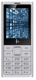 Мобильный телефон F+ B280 Silver серебристый, 2SIM, 2.8", TN, 320x240, BT, FM, micro SD, 2500мА*ч