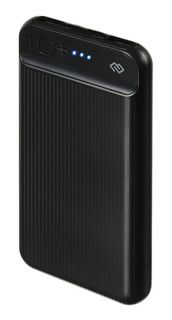 Аккумулятор внешний универсальный Digma DG-10000-3U-BK Li-Pol, 10000mAh, 3A, 2*USB A, USB Type-C, micro USB, черный (1076506)