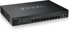 Коммутатор управляемый ZYXEL Smart L2+ Smart L2+, NebulaFlex, rack 19", 10xSFP+, 2*RJ-45: 1/2,5/5/10G, автономное/облачное управление