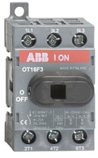 Выключатель ABB 1SCA104811R1001 разъединитель 3Р 16А OT16F3