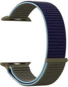 Ремешок на руку Lyambda Vega DS-GN-02-40-46 нейлоновый для Apple Watch 38/40 mm khaki-blue