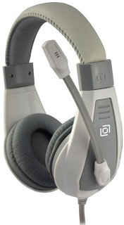 Наушники с микрофоном Oklick HS-L600 серый 1.8м мониторные оголовье (1532023)