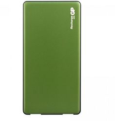 Аккумулятор внешний универсальный GP MP05 Li-Pol 5000mAh 2.1A+2.1A зеленый 2xUSB