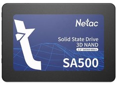 Накопитель SSD 2.5 Netac NT01SA500-960-S3X SA500 960GB SATA 6Gb/s 3D TLC/QLC 530/475MB/s MTBF 1.5M 480 TBW 7mm