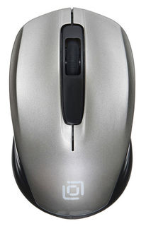Мышь Wireless Oklick 475MW черно-серый, оптическая (1000dpi) беспроводная USB для ноутбука (3but)