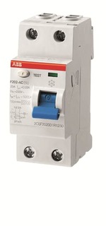 Выключатель дифференциального тока (ВДТ, УЗО) ABB 2CSF202001R0160 F202AC 2Р 16А 10mA (AC)