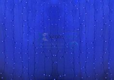 Гирлянда NEON-NIGHT 235-153-6 светодиодный дождь 2х3м, постоянное свечение, прозрачный провод, 230 В, диоды синие, 448 LED