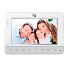 Монитор Space Technology ST-M101/7 (S/SD) БЕЛЫЙ видеодомофона, 7” TFT LCD, цветной, 800*480, CVBS, интерком: дуплекс, запись фото/видео, АС 100-240В (
