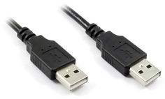 Кабель интерфейсный USB 2.0 GCR AM/AM GCR-UM2M-BB2S-1.5m 1,5 м, Premium двойное экранирование, антифриз, черный
