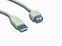 Кабель интерфейсный USB 2.0 удлинитель Gembird AM-AF 0.75 м, пакет grey