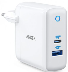 Зарядное устройство сетевое Anker PowerPort+ Atom III Slim A2046G12 2*USB Type-А/2*USB Type-C, чёрное