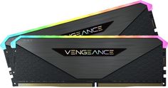 Модуль памяти DDR4 32GB (2*16GB) Corsair CMN32GX4M2Z3200C16 VENGEANCE RGB RT black PC4-25600 3200MHz