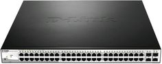 Коммутатор PoE D-link DGS-1210-52MP/F3A WebSmartPro, 48x10/100/1000Mbp PoE (370 Вт), 4xSFP, 19