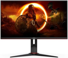 Монитор 28" AOC U28G2XU 3840*2160, 144Hz, IPS, 1 ms, 178°/178°, 370 кд/м2, HDR400, black-red pivot