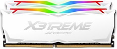 Модуль памяти DDR4 16GB (2*8GB) OCPC MMX3A2K16GD436C18W X3TREME RGB, PC4-28800, 3600Mhz, CL18, 1.35V, радиатор, white