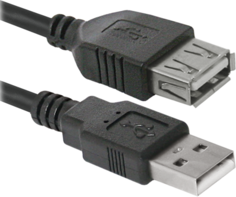 Кабель USB Defender USB02-17 87454 AM-AF, 5.0м