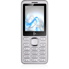 Мобильный телефон F+ S240 Silver 2SIM, 2.4 240х320, 32/32MB, up to 16GB flash, 0.08Mpix, BT, Micro-USB, 1000mAh