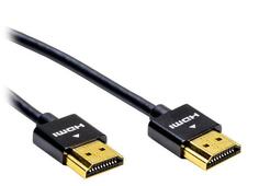 Кабель интерфейсный HDMI Filum FL-CProSL-HM-HM-1M 1 м., slim, ver.2.0b, медь, черный, разъемы: HDMI A male-HDMI A male, пакет.