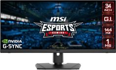 Монитор 34" MSI Optix MPG341QR 3440x1440, 21:9, IPS, 144Hz, 1ms(MPRT), 1000:1, 100M:1, 550nit, 178/178, 2*HDMI, DP, USB-C, 2*USB 2.0 Type-A, USB 2.0 T