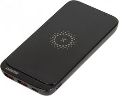 Аккумулятор внешний универсальный Digma DGPQ10E20PBK Li-Pol, 10000mAh, 3A, QC PD 20W, 2*USB A, USB Type-C, micro USB, беспроводная зарядка, черный (14