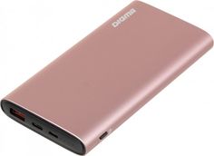 Аккумулятор внешний универсальный Digma DGPF10F20APN Li-Pol, 10000mAh, 3A. QC PD 20W, USB A, USB Type-C, micro USB, розовый (1455074)