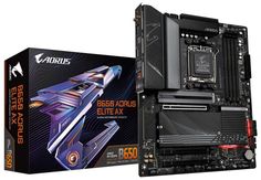 Материнская плата ATX GIGABYTE B650 AORUS ELITE AX (AM5, AMD B650, 4*DDR5 (6666), 4*SATA 6G RAID, 3*M.2, 3*PCIE, 2.5Glan, WiFi, BT, HDMI, DP, USB Type