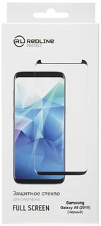Защитное стекло Red Line УТ000016681 для Samsung Galaxy A9 (2018), tempered glass FULL GLUE, чёрная рамка