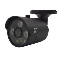 Видеокамера IP Space Technology ST-181 M IP HOME АУДИО ЧЕРНАЯ (2,8mm) 3MP (2304*1296), уличная цилиндрическая с ИК подсветкой до 40 м, 3 SMD IR LED, 1