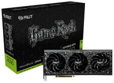 Видеокарта PCI-E Palit GeForce RTX 4090 GameRock OmniBlack (NED4090019SB-1020Q) 24GB GDDR6X 384bit 4nm 2235/21000MHz 3*DP/HDMI