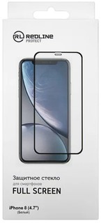 Защитное стекло Red Line УТ000012639 для Apple iPhone 8 (4.7"), tempered glass, белая рамка