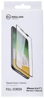 Защитное стекло Red Line УТ000012638 для Apple iPhone 8 (4.7"), матовое, tempered glass, чёрная рамка