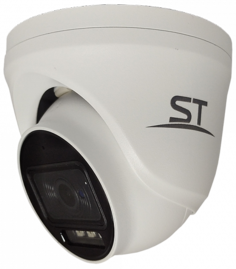 Видеокамера IP Space Technology ST-S3531 CITY (2,8mm) 3MP (2304*1296), уличная купольная с ИК подсветкой до 25 м, 3 IR LED, 1/2,9" Progressive Scan CM
