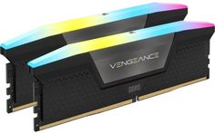 Модуль памяти DDR5 32GB (2*16GB) Corsair CMH32GX5M2B5600C36K VENGEANCE RGB PC5-44800 5600MHz CL36 радиатор 1.25V RTL