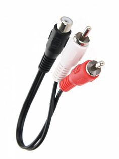 Кабель Telecom TAV4355-0.2M 1RCA (F) - 2RCA (M), 0.2m