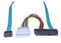 Кабель интерфейсный SATA GCR GC-ST303 комплект 1,5 Gbps 7pin / SAS 22 pin / Molex 4pin, 00443