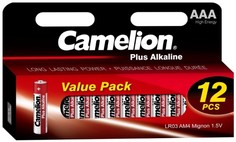 Батарейка Camelion LR03-HP12 Alkaline LR03/AAA, 1,5 В, 1250 мА.ч, 12 шт в упаковке (14260)