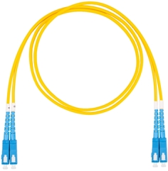 Кабель патч-корд волоконно-оптический Datarex DR-221141 SC-SC, дуплекс (duplex), OS2, нг(А)-HF, желтый, 1,0 м