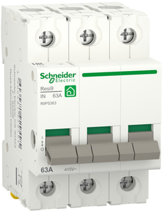 Выключатель нагрузки Schneider Electric RESI9 R9PS363 (мод. рубильник) 63А 3P