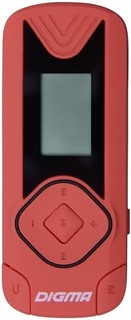 Плеер Digma R3 MP3/8GB/красный/0.8"/FM/microSDHC/clip