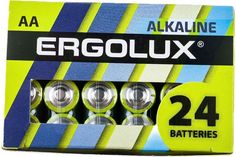 Батарейка Ergolux LR6 BP-24 Alkaline LR6/AA, 1,5 В, 2700 мА.ч, 24 шт в упаковке (14212)